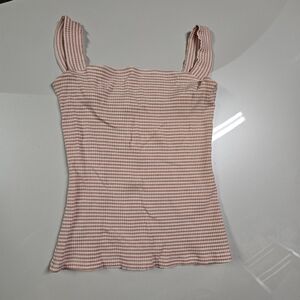 Reformation Pink Stripes Tank Top